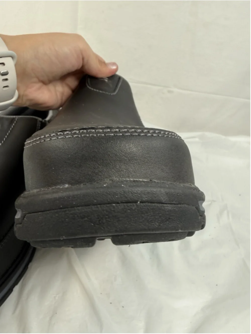 Skechers Men’s Segment The Search Memory Foam Leather Shoes 64261 Black Size 14